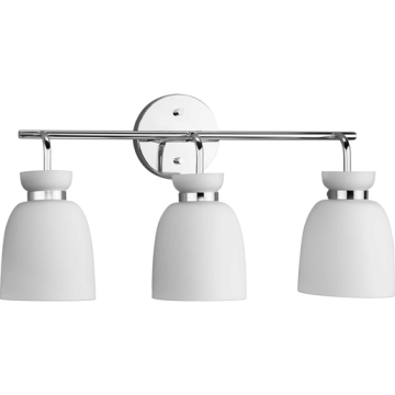 Progress Lighting Lexie 3-Light Bath Vanity Light - 120V - Polished Chrome