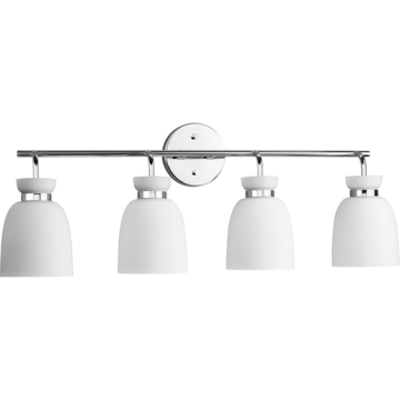 Progress Lighting Lexie 4-Light Bath Vanity Light - 120V - Polished Chrome