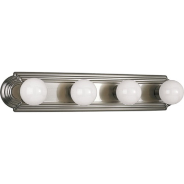 Progress Lighting Broadway 4-Light Bath Vanity Light - 120V - Brushed Nickel