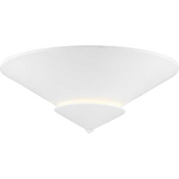 Progress Lighting Pinellas 25" 4-Light Flush Mount - Convertible - 120V - White Plaster
