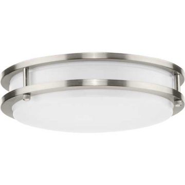 Progress Lighting Abide 10" LED Contemporary Small Flush Mount - 16W - CCT Selectable - 1,062 Lumens - 120V - Brushed Nickel
