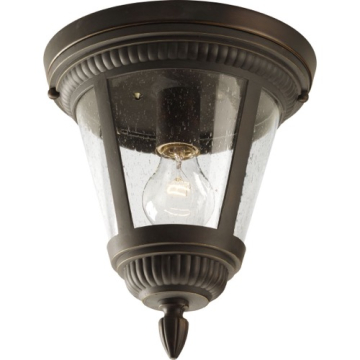 Progress Lighting Westport 1-Light Flush Mount - 120V - Antique Bronze