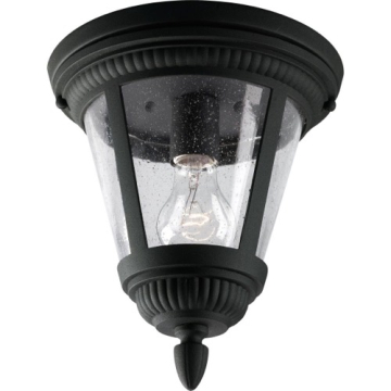 Progress Lighting Westport 1-Light Flush Mount - 120V - Textured Black