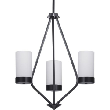 Progress Lighting Elevate 3-Light Chandelier - 120V - Matte Black