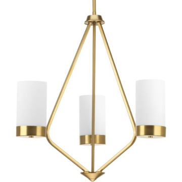 Progress Lighting Elevate 3-Light Chandelier - 120V - Brushed Bronze
