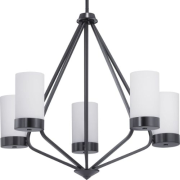 Progress Lighting Elevate 5-Light Chandelier - 120V - Matte Black