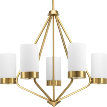 Progress Lighting Elevate 5-Light Chandelier - 120V - Brushed Bronze