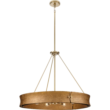 Progress Lighting Lusail 6-Light Chandelier - 120V - Soft Gold