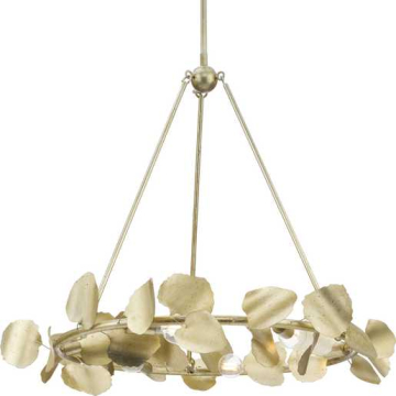 Progress Lighting Laurel 6-Light Chandelier - 120V - Gilded Silver