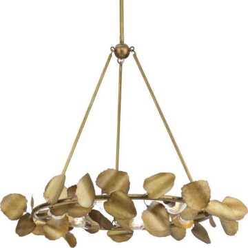 Progress Lighting Laurel 6-Light Chandelier - 120V - Gold Ombre