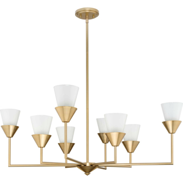 Progress Lighting Pinellas 8-Light Chandelier - 120V - Soft Gold