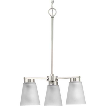Progress Lighting Tanner 3-Light Transitional Chandelier - 120V - Brushed Nickel
