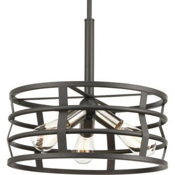 Progress Lighting Remix 3-Light Pendant - 120V - Graphite