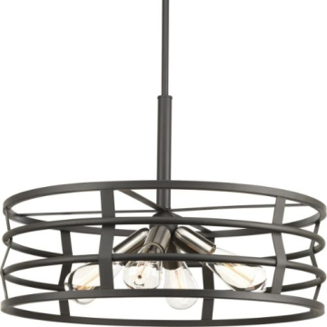 Progress Lighting Remix 4-Light Pendant - 120V - Graphite