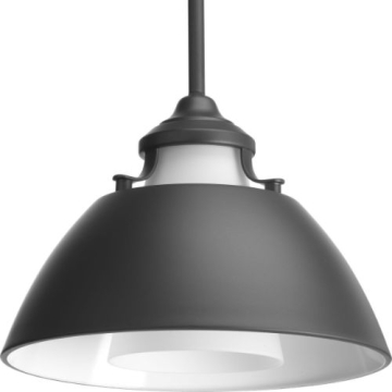 Progress Lighting Carbon 1-Light Pendant - 120V - Graphite