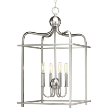 Progress Lighting Assembly Hall 4-Light Pendant - 120V - Brushed Nickel