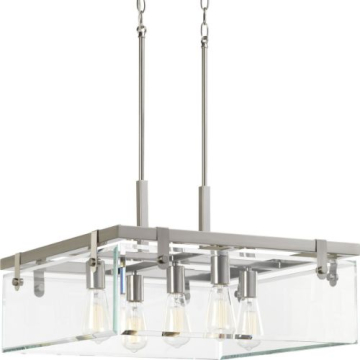 Progress Lighting Glayse 5-Light Pendant - 120V - Brushed Nickel