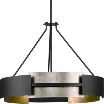 Progress Lighting Lowery 26" 5-Light Pendant - 120V - Matte Black
