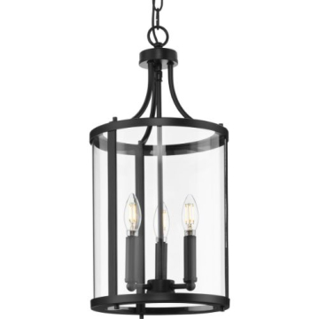 Progress Lighting Gilliam 3-Light Pendant - 120V - Matte Black