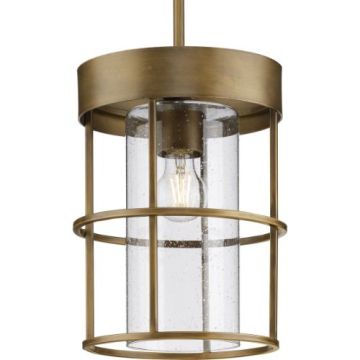 Progress Lighting Burgess 1-Light Pendant - 120V - Aged Bronze