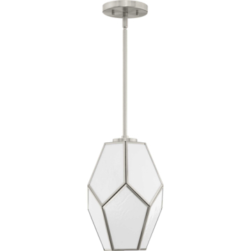 Progress Lighting Latham 1-Light Pendant - 120V - Brushed Nickel
