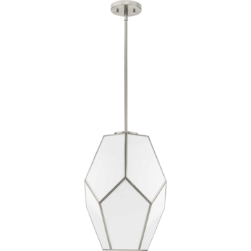 Progress Lighting Latham 1-Light Large Pendant - 120V - Brushed Nickel