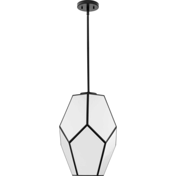 Progress Lighting Latham 1-Light Large Pendant - 120V - Matte Black