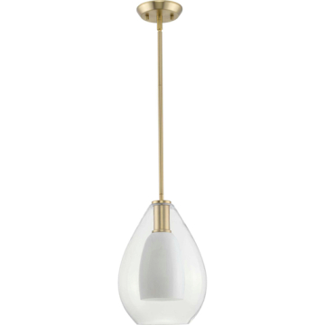 Progress Lighting Carillon 1-Light Pendant - 120V - Brushed Gold