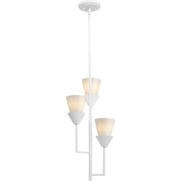 Progress Lighting Pinellas 3-Light Pendant - 120V - White Plaster