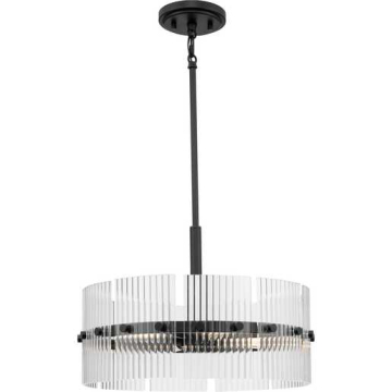 Progress Lighting Seville 4-Light Contemporary Pendant - 120V - Matte Black