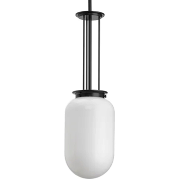 Progress Lighting Alisse 1-Light Pendant - 120V - Matte Black