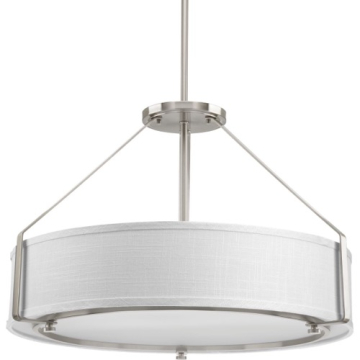 Progress Lighting Ratio 24" 4-Light Pendant - 120V - Brushed Nickel