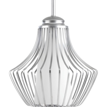 Progress Lighting Finn 1-Light Pendant - 120V - Metallic Silver