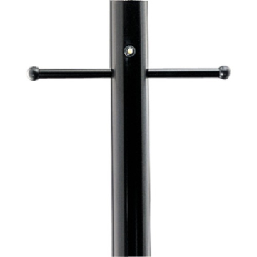Progress Lighting 84" Aluminum Pole - Photocell and Ladder Rest - Matte Black