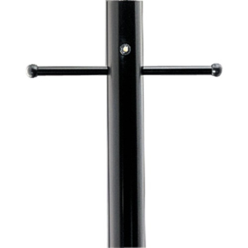 Progress Lighting 84" Aluminum Pole - Photocell - Ladder Rest - Weatherproof Outlet - Matte Black