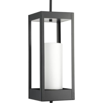 Progress Lighting Patewood 1-Light Hanging Lantern - 120V - Matte Black