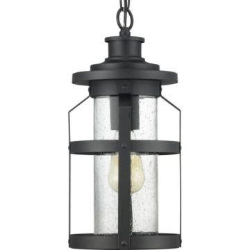 Progress Lighting Haslett 1-Light Hanging Lantern - 120V - Textured Black