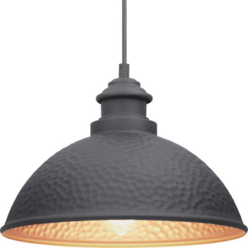Progress Lighting Englewood 1-Light Hanging Lantern - 120V - Textured Black