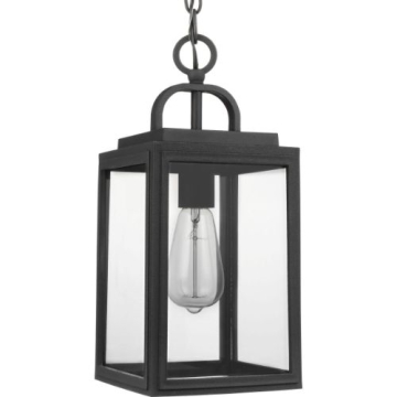 Progress Lighting Grandbury 1-Light Hanging Lantern - 120V - Textured Black