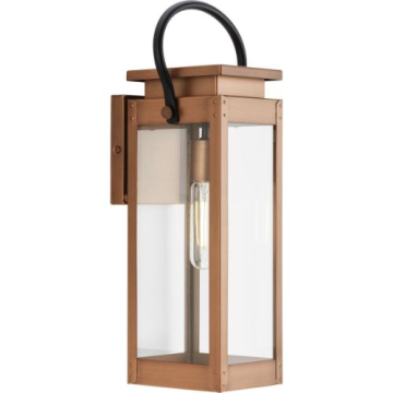 Progress Lighting Union Square 1-Light Medium Outdoor Wall Lantern - 120V - Antique Copper