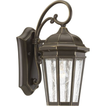 Progress Lighting Verdae 1-Light Small Outdoor Wall Lantern - 120V - Antique Bronze