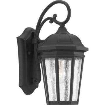 Progress Lighting Verdae 1-Light Small Outdoor Wall Lantern - 120V - Textured Black