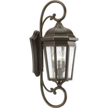 Progress Lighting Verdae 3-Light Extra Large Outdoor Wall Lantern - 120V - Antique Bronze