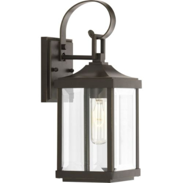 Progress Lighting Gibbes Street 1-Light Small Outdoor Wall Lantern - 120V - Antique Bronze