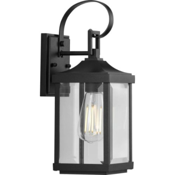 Progress Lighting Gibbes Street 1-Light Small Outdoor Wall Lantern - 120V - Textured Black