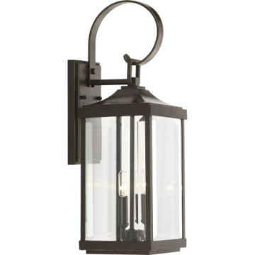Progress Lighting Gibbes Street 2-Light Medium Outdoor Wall Lantern - 120V - Antique Bronze