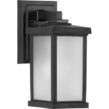 Progress Lighting Trafford 1-Light Small Outdoor Wall Lantern - 120V - Textured Black