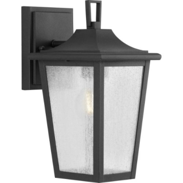 Progress Lighting Padgett 1-Light Small Outdoor Wall Lantern - 120V - Textured Black