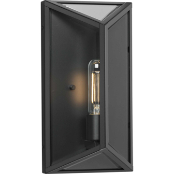 Progress Lighting Bristol 1-Light Medium Outdoor Wall Lantern - 120V - Matte Black