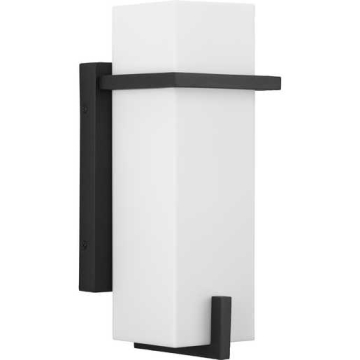 Progress Lighting Antrim 1-Light Modern Small Outdoor Wall Sconce - 120V - Black